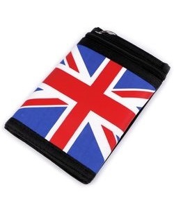 Peněženka černá látková s britskou vlajkou