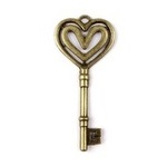 Přívěsek - Klíč ve tvaru srdce