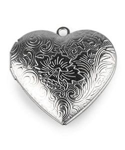 Přívěsek medailonek rozevírací srdce zdobené