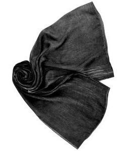 Šátek velký tmavě šedý melír