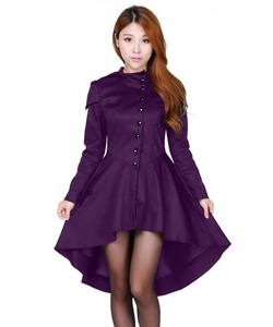 Gotický kabát dámský Marion fialový