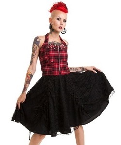Punkové šaty dámské Fragile