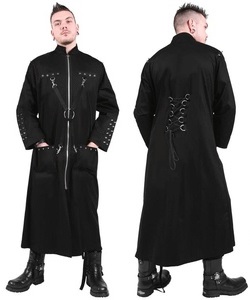 Gotický kabát pánský dlouhý s hroty