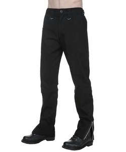 Gotické kalhoty pánské černé variabilní