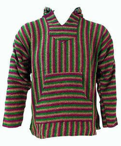 Mexická unisex mikina Baja Jerga rasta
