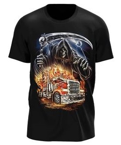 Tričko pánské Reaper Truck Driver (svítí ve tmě)
