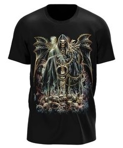 Tričko pánské Reaper With Dragon (svítí ve tmě)