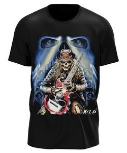 Tričko pánské Skull Rock Star (svítí ve tmě)