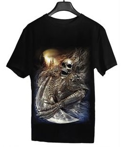 Tričko pánské Warrior Skull (svítí ve tmě)