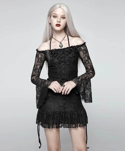 Gotické šaty dámské krajkové Linaria
