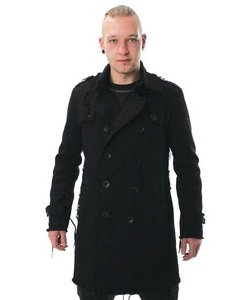 Gotický kabát pánský v otřepeném stylu