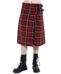 Kilt pánský červeno-žlutá kostka