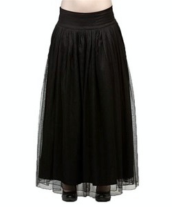 Gotická sukně dámská dlouhá vrstvená