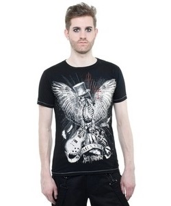 Gotické tričko pánské Eagle Skull